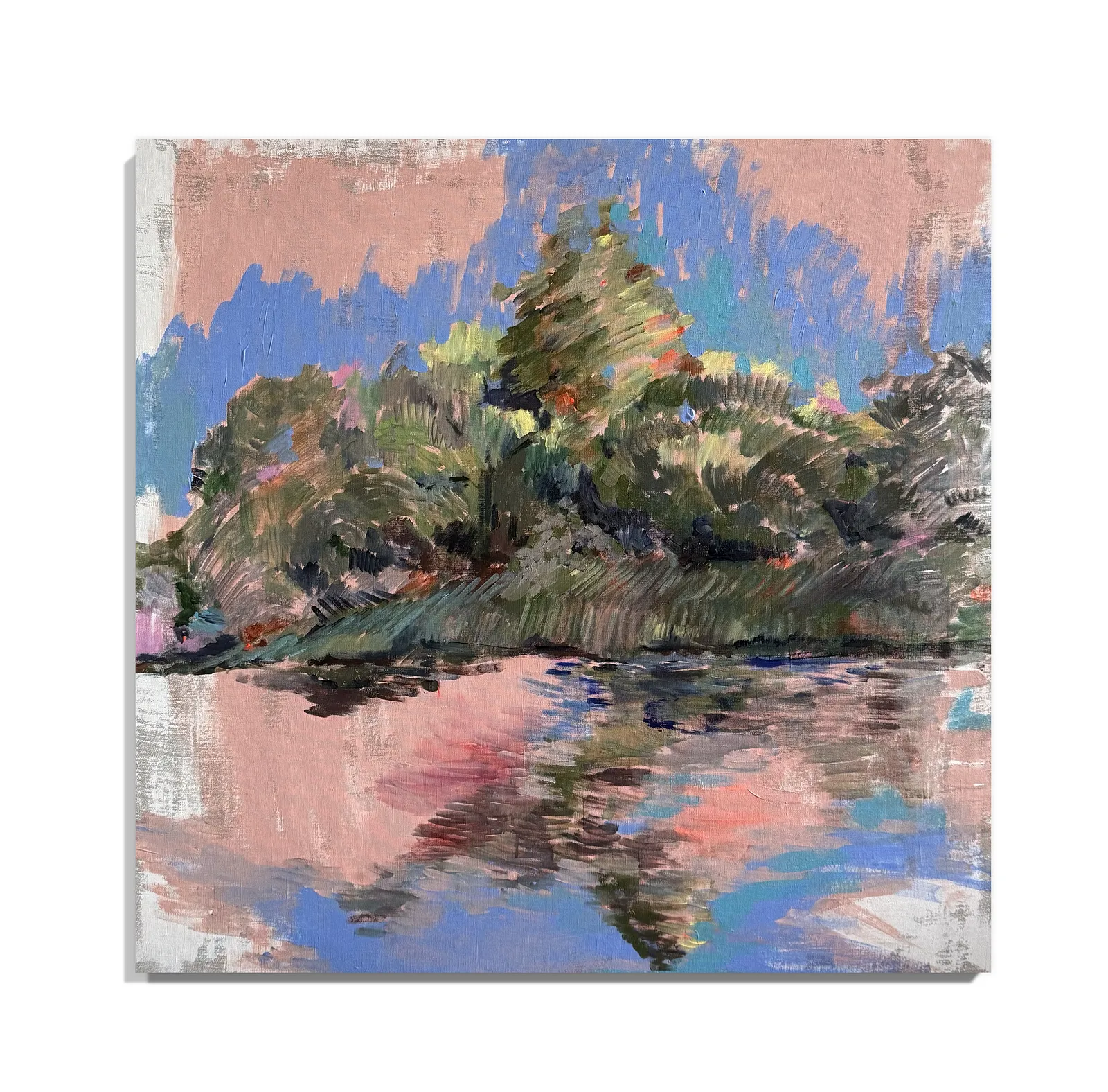 Image of Случ by Notuko , size: 90x90, made of Acrylic on canvas , Painting medium, from Rivne Ukraine, part of the Landscape series, priced at €700
