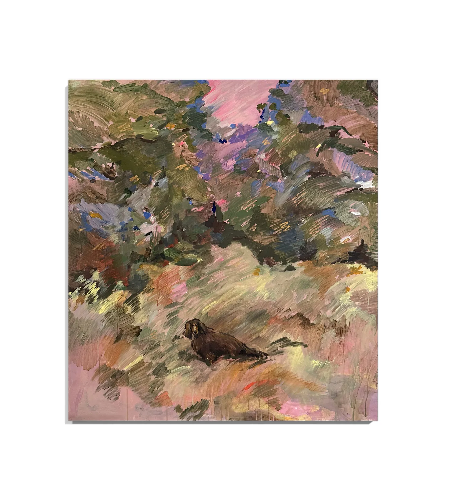 Image of Стіві в парку  by Notuko , size: 135х150, made of Акрил, полотно, Painting medium, from Рівне , part of the Landscape series, priced at €950