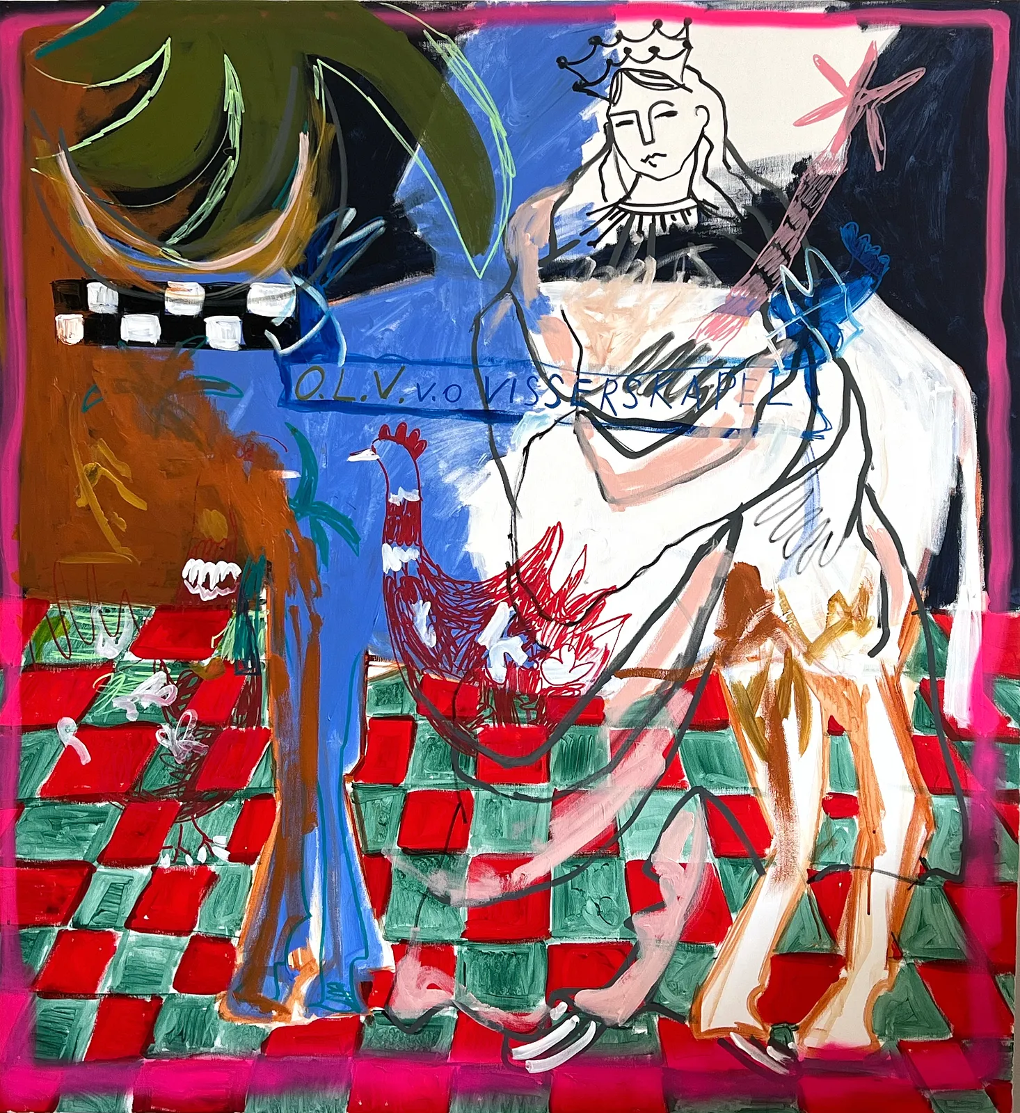 Image of Mariia  by Notuko , size: 120x130, made of Acrylic on canvas , Painting medium, from Rivne , priced at €2500