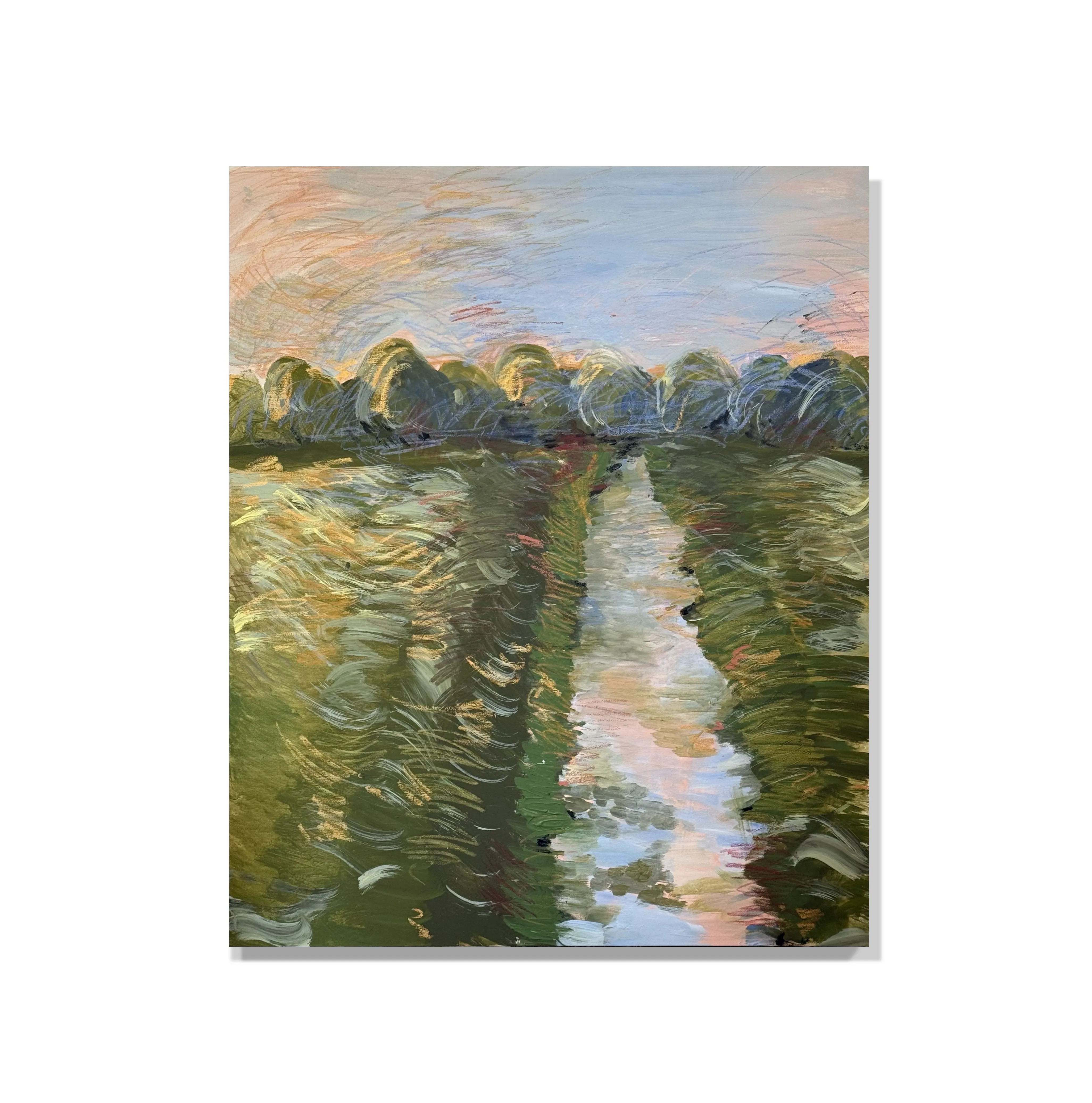 Image of Стубла by Notuko , size: 75x90, made of Acrylic , Painting medium, from Rivne, part of the Landscape series, priced at €500