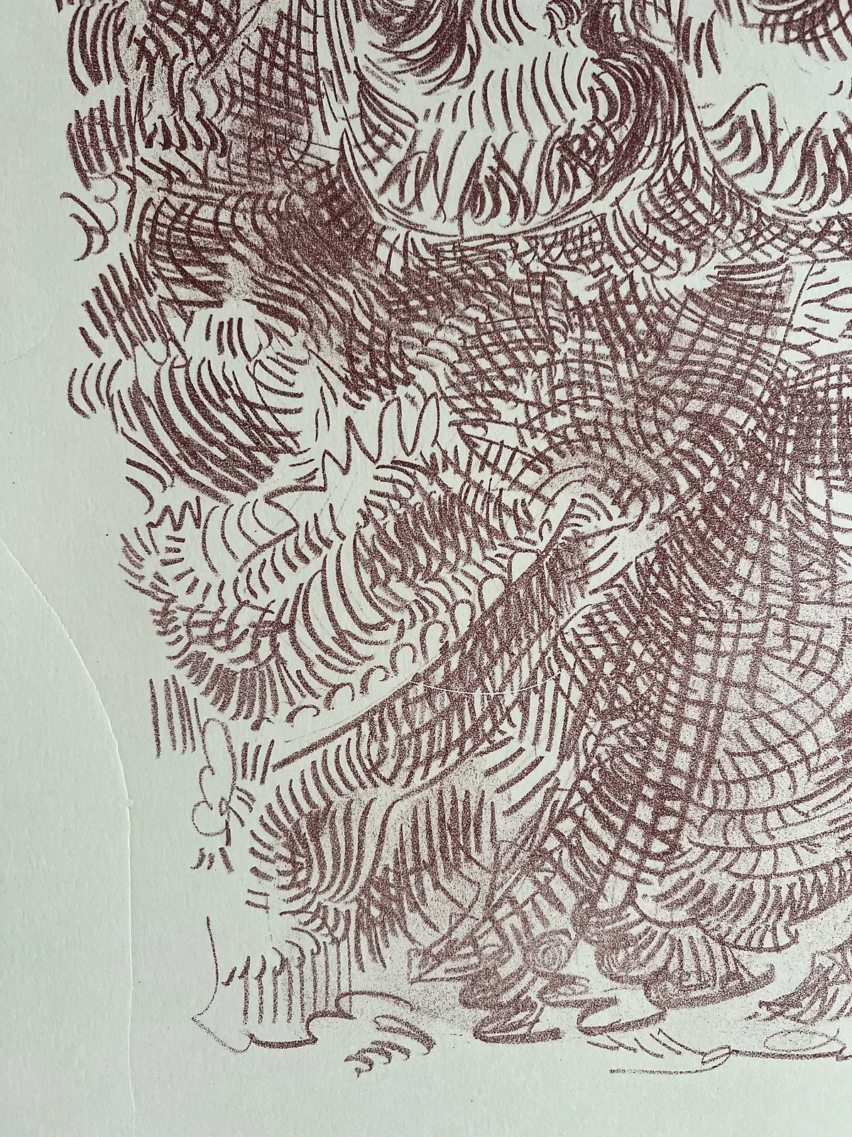 Image of Lithography Birds  by Notuko , size: 40x50, Graphics medium, from Rivne , priced at €70 Photo 2 of 3.