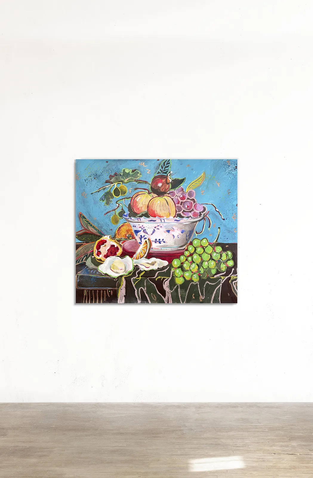 Image of GRAPE by Notuko , size: 110x90, made of mixed media on canvas , Painting medium, from Rivne , part of the myths series, priced at €1200 Photo 1 of 2.