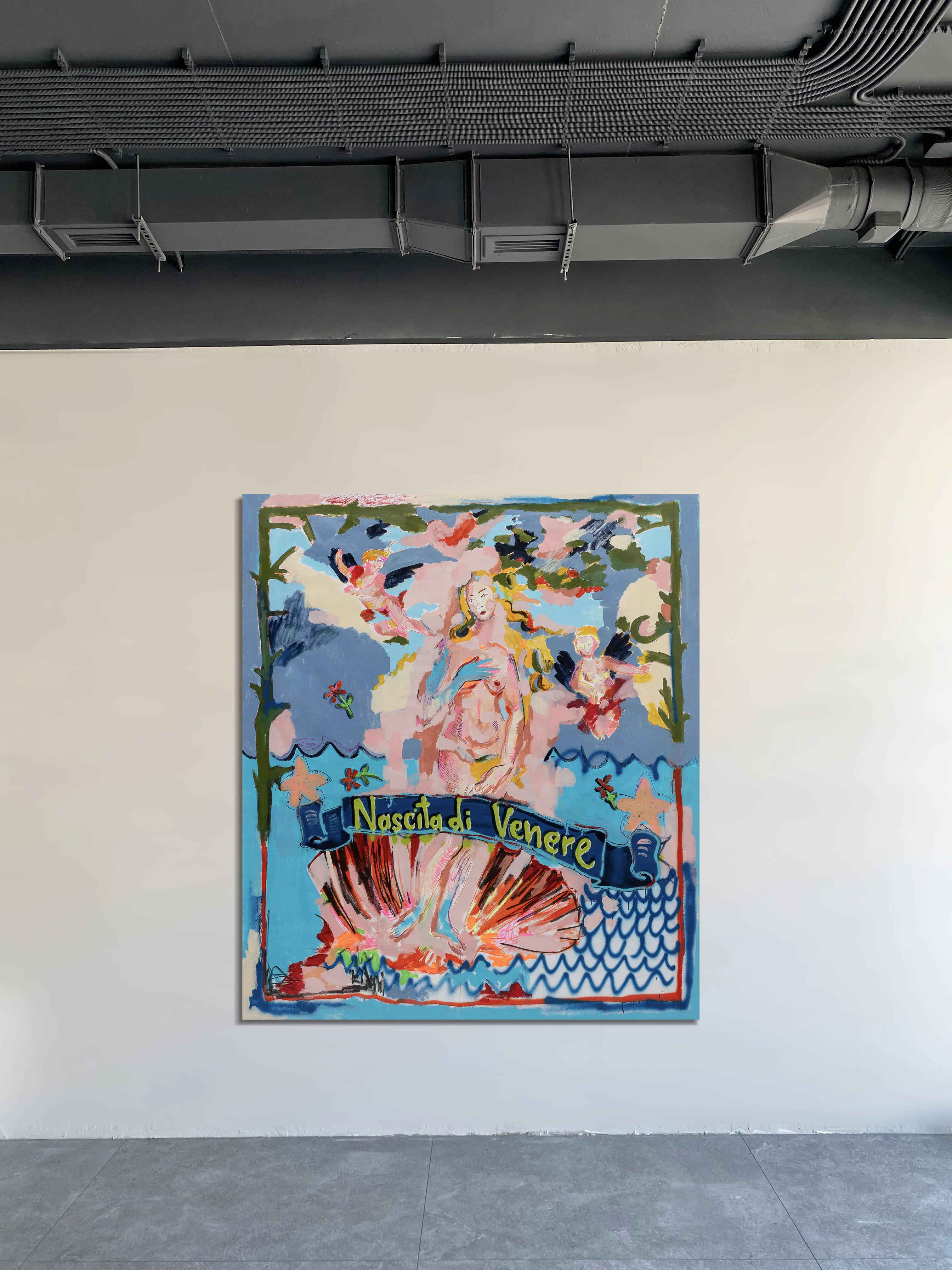 Image of Venus by Notuko , size: 155x180, made of acrylic on canvas, Painting medium, from Kyiv/Ukraine , part of the myths series, priced at €4000 Photo 1 of 3.