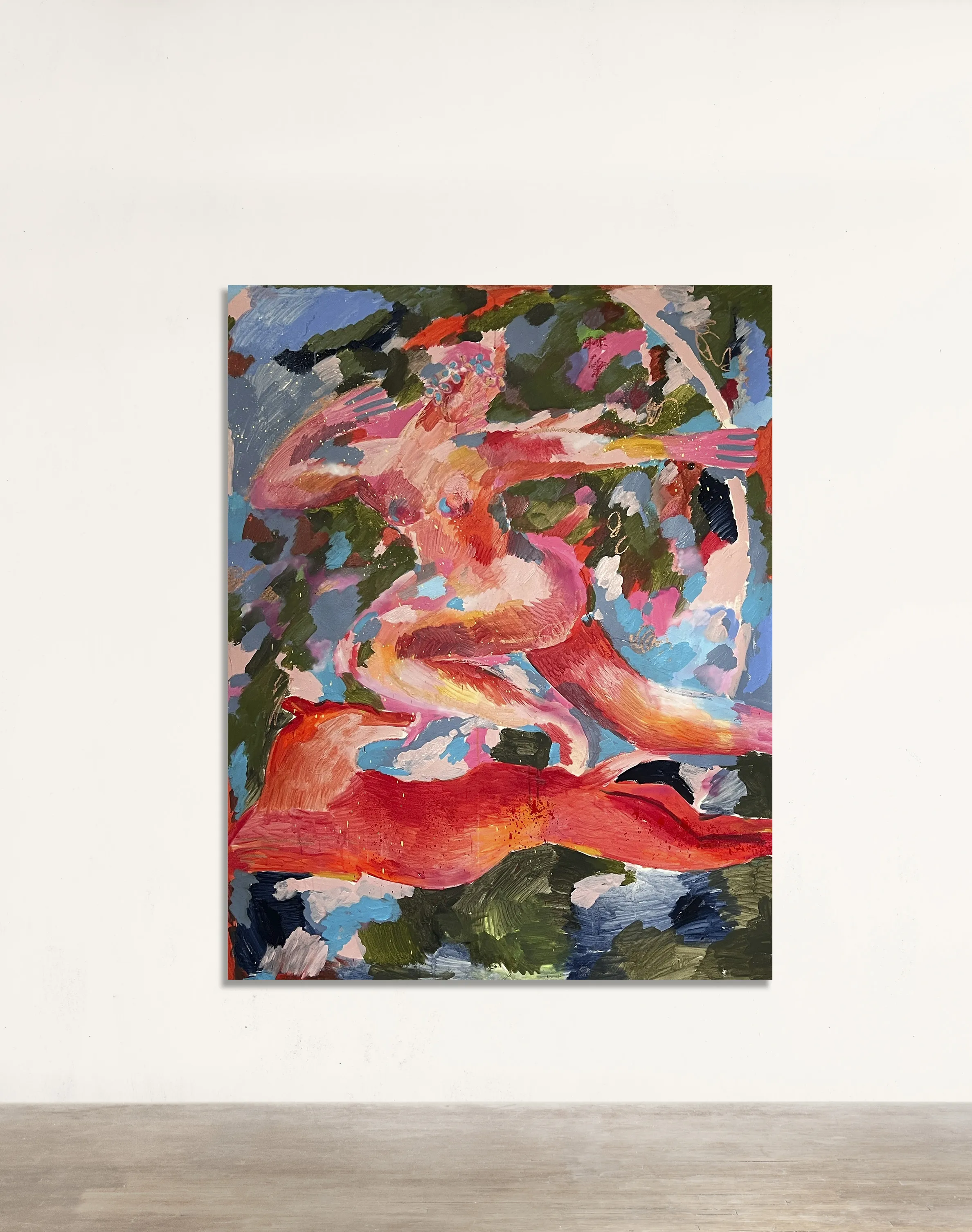 Image of Artemida by Notuko , size: 130x175, made of Acrylic on canvas , Painting medium, from Rivne / Ukraine , part of the myths series, priced at €3000 Photo 1 of 2.