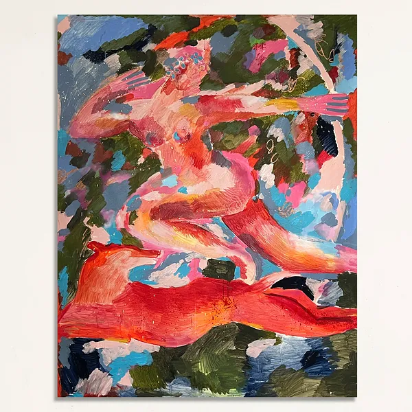 Image of Artemida by Notuko , size: 130x175, made of Acrylic on canvas , Painting medium, from Rivne / Ukraine , part of the myths series, priced at €3000
