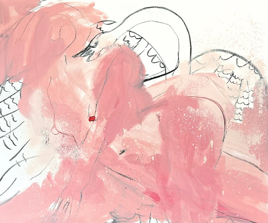 Image of Leda  by Notuko , size: 90x75, Painting medium, from Rivne , priced at €650 Photo 1 of 2.