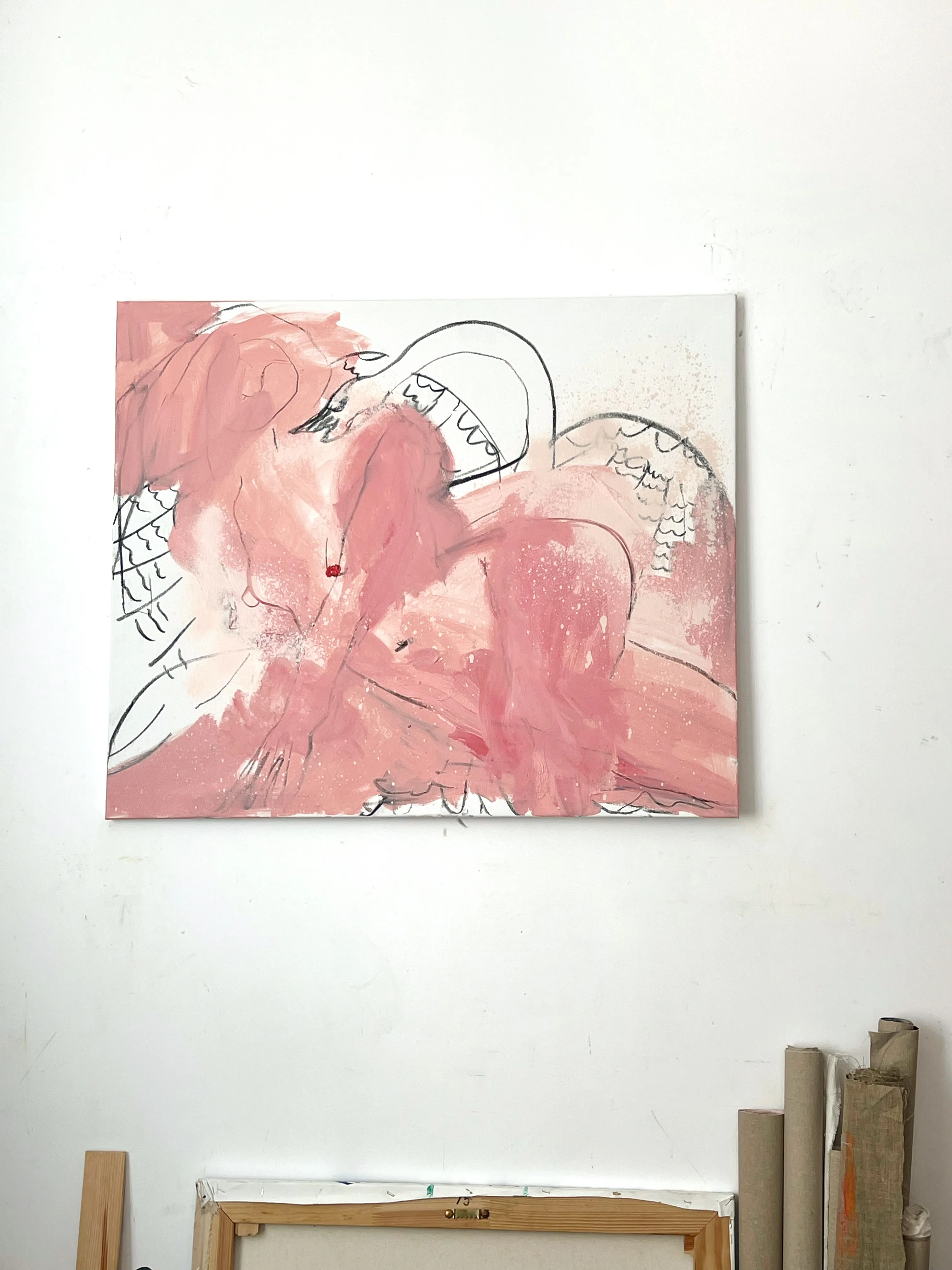 Image of Leda  by Notuko , size: 90x75, Painting medium, from Rivne , priced at €650 Photo 2 of 2.