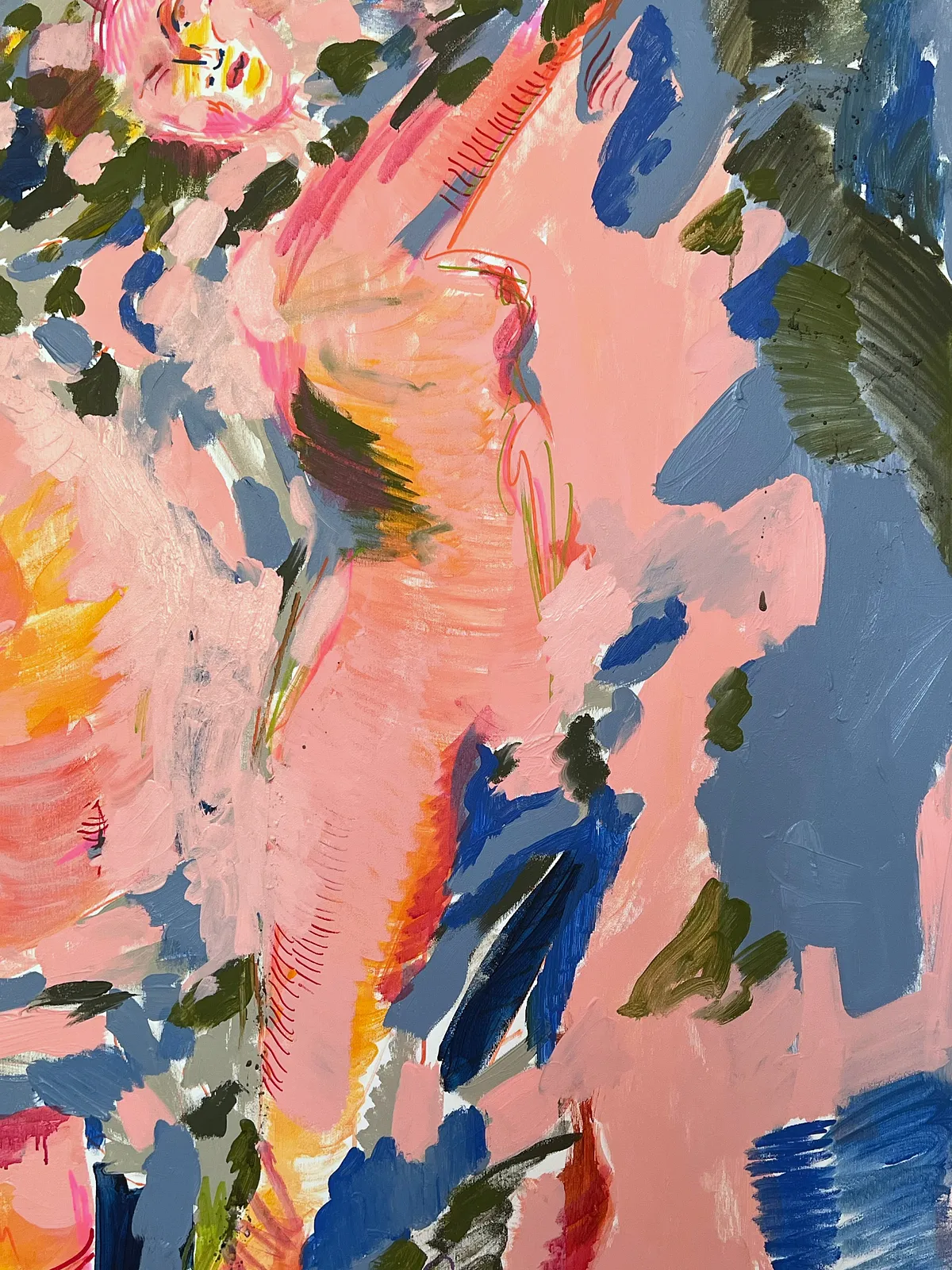 Image of Apollo And Daphne by Notuko , size: 120x160, made of Acrylic on canvas, Painting medium, from Kyiv / Ukraine , part of the myths series, priced at €3500 Photo 2 of 2.