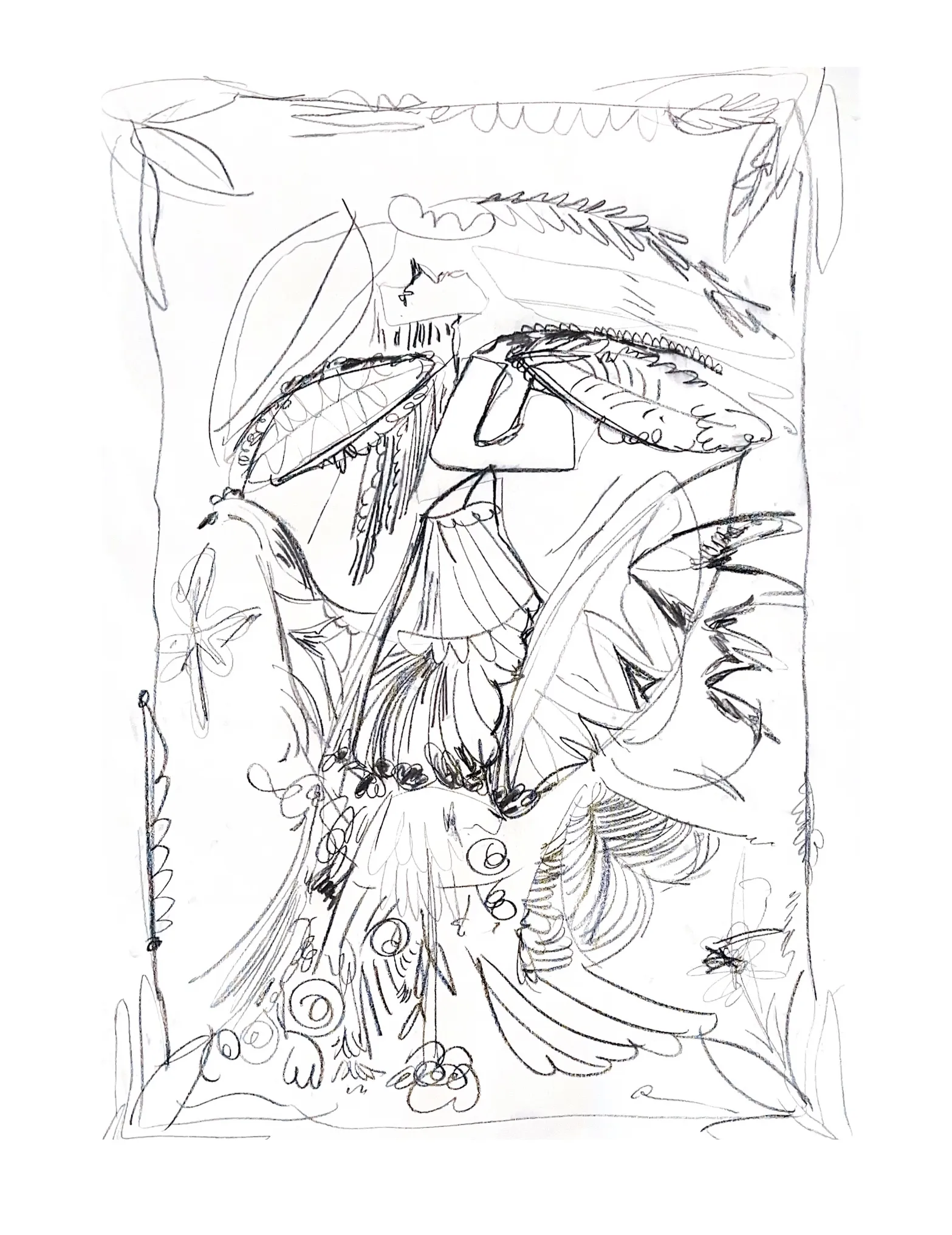 Image of Untitled by Notuko , size: 70x100, made of charcoal on paper , Graphics medium, from Rivne Ukraine , priced at €350