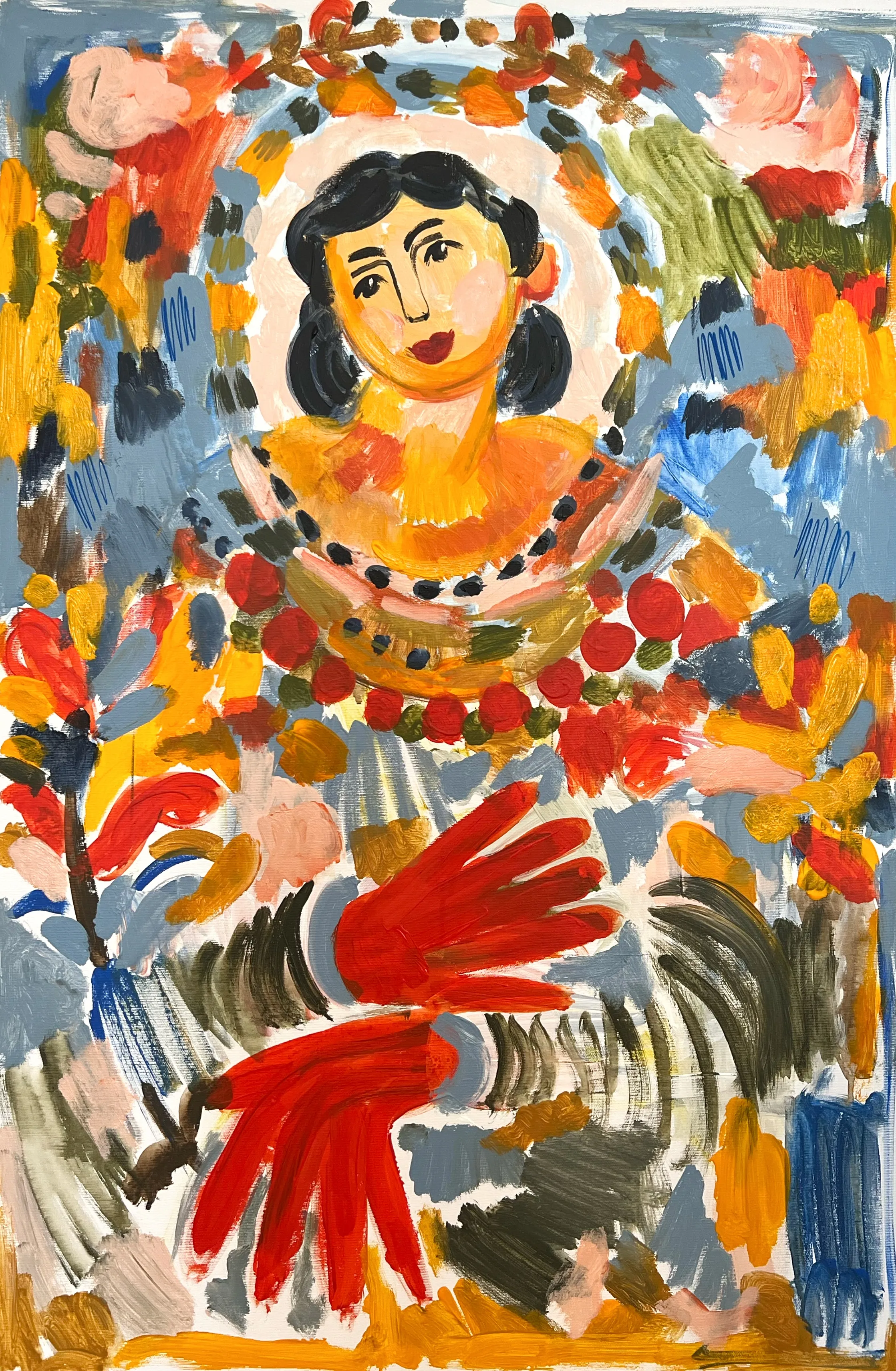 Image of Ukrainian icon  by Notuko , size: 60x 90, made of acrylic on canvas , Painting medium, from Rivne Ukraine , priced at €550
