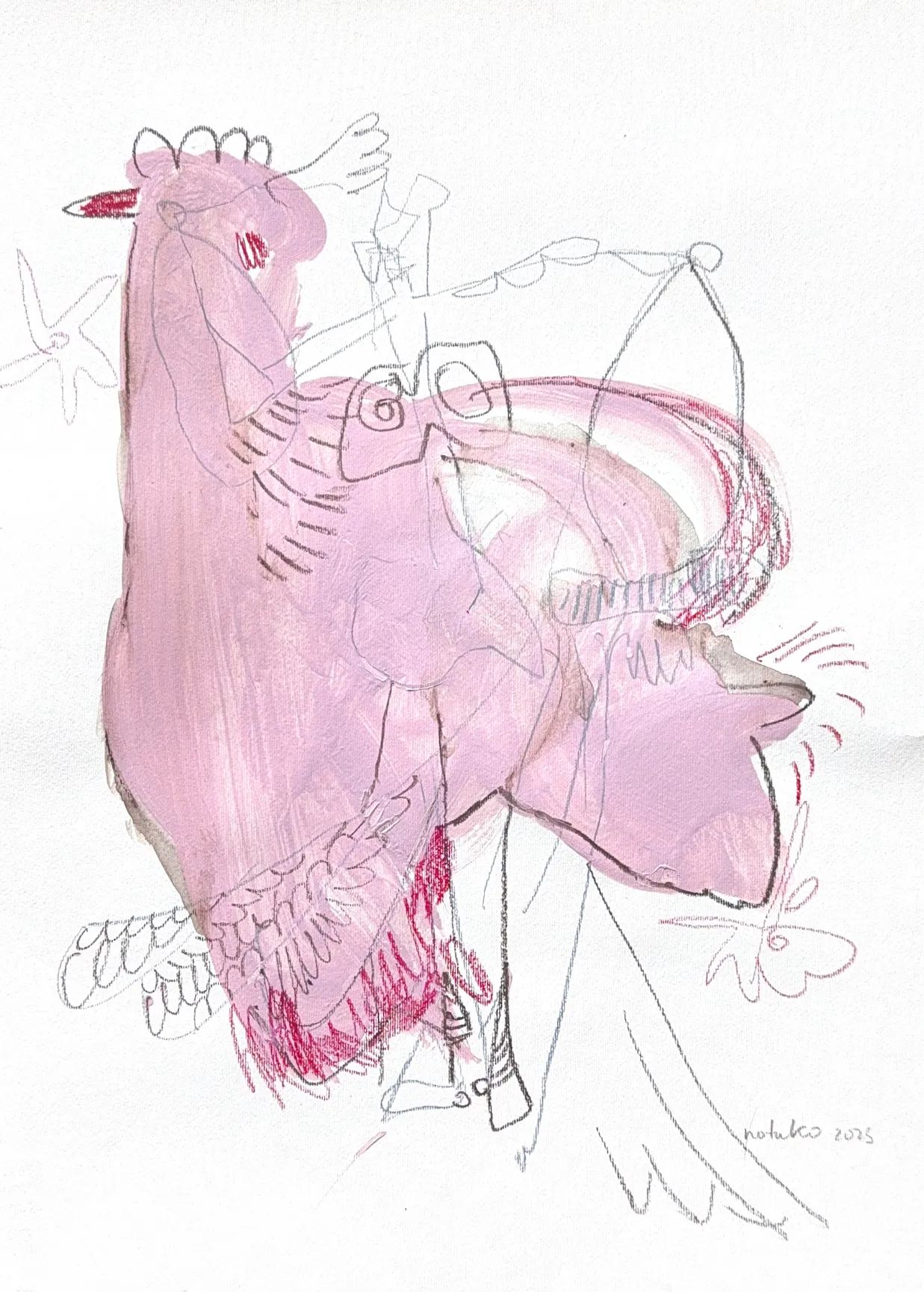 Image of Курка  by Notuko , Graphics medium, priced at €150