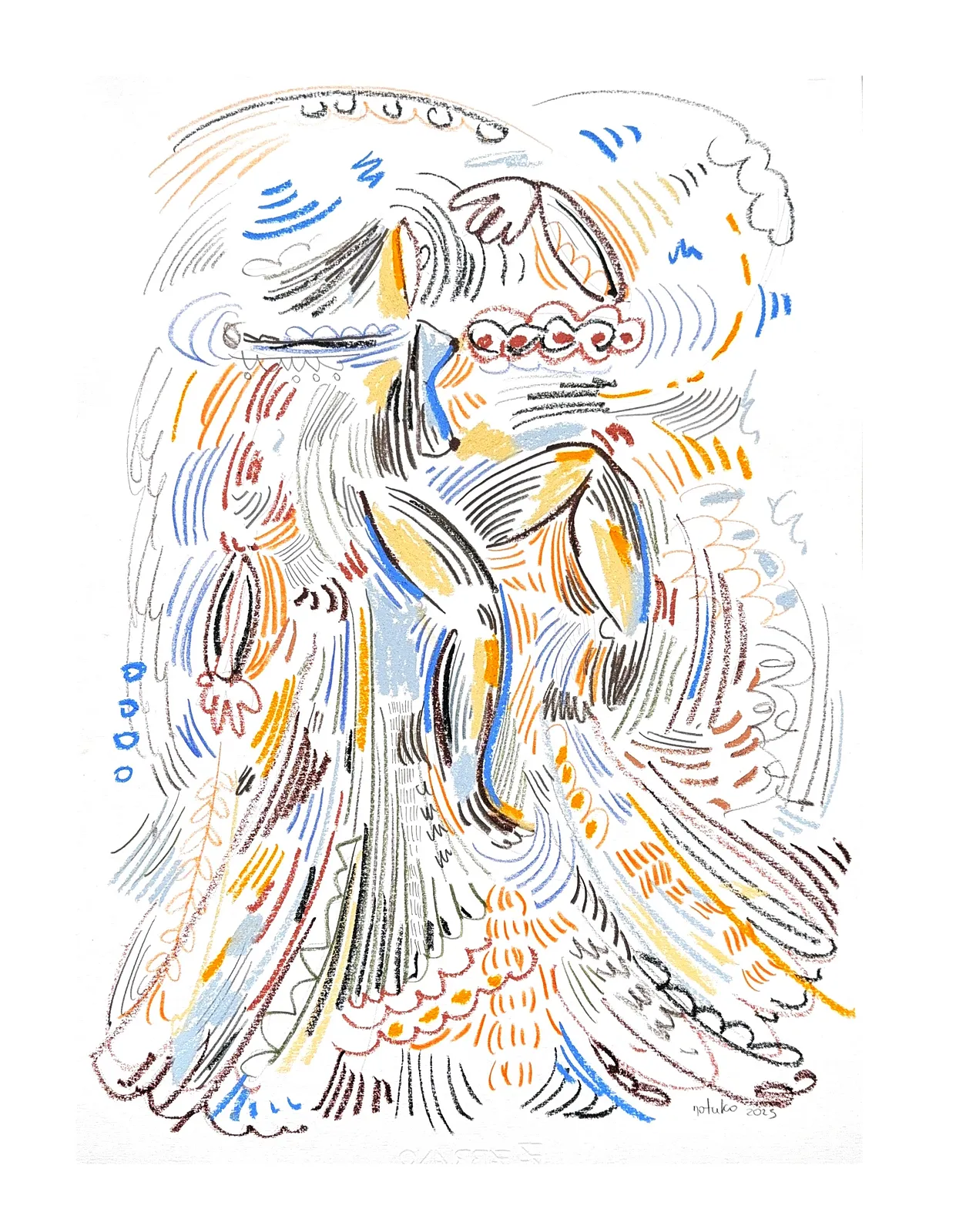 Image of dance  by Notuko , size: 50x70, made of soft materials , Graphics medium, from Rivne Ukraine , priced at €300
